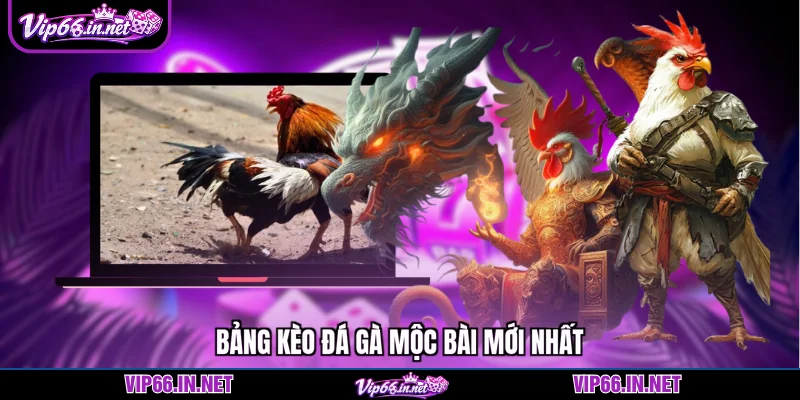 Bảng kèo đá gà mộc bài mới nhất